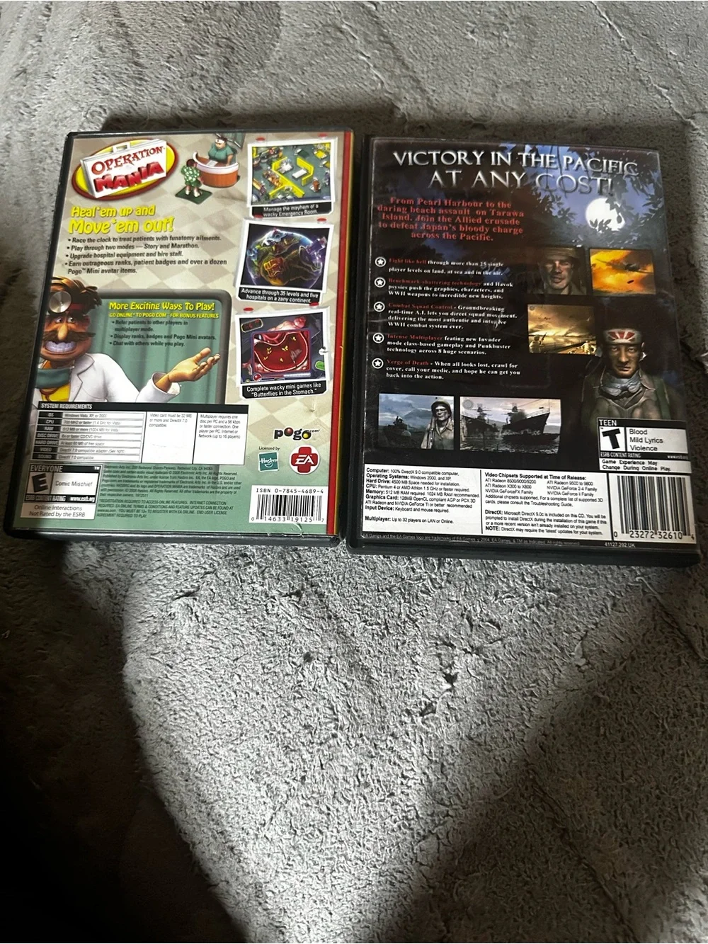 Operation Mania & Medal of Honor PC Game Bundle -USED-